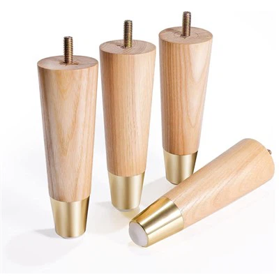 Noge za namještaj od punog drveta od metala