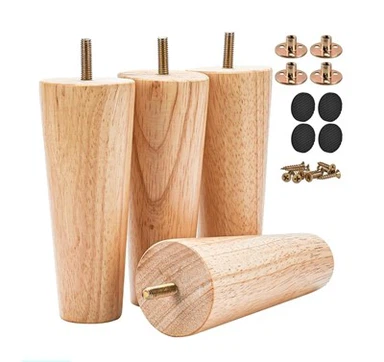 Konusna noga stola od punog drveta